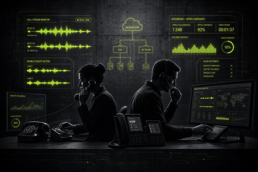 découvrez comment la double écoute téléphonique peut être utilisée comme un outil efficace de formation ou de surveillance dans les entreprises, en améliorant la qualité des échanges et la performance des équipes.