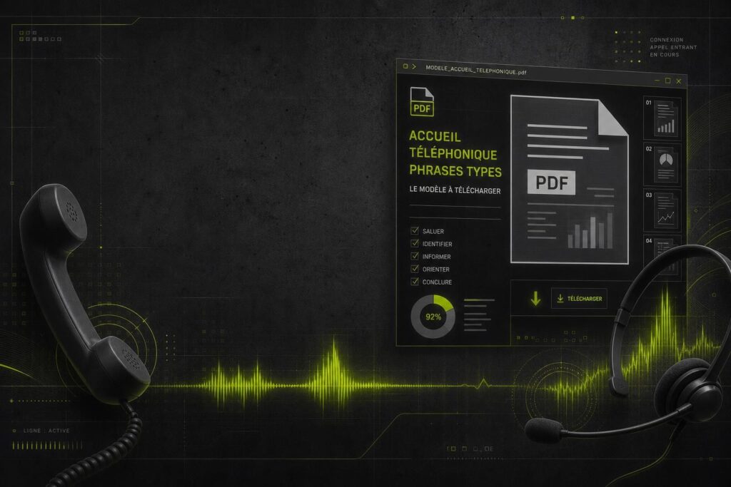 téléchargez gratuitement notre modèle pdf d'accueil téléphonique avec des phrases types pour une communication professionnelle efficace.