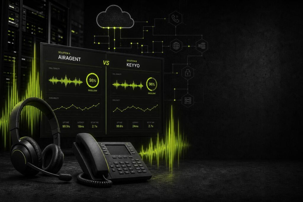 découvrez notre comparaison détaillée entre airagent et keyyo pour choisir le meilleur standard téléphonique cloud adapté à vos besoins professionnels.